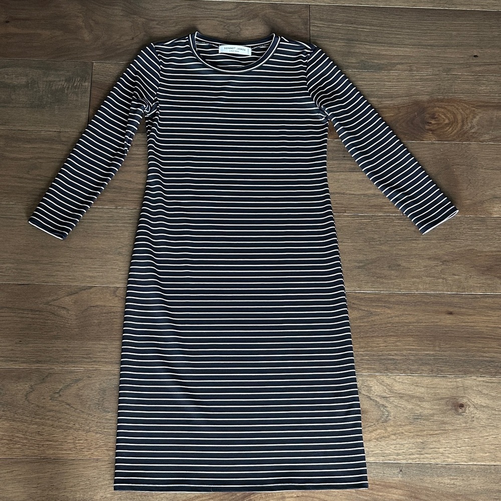 Sonnet James Reese Play Dress, Navy & White